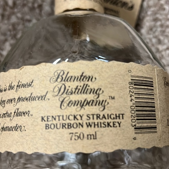 Empty Blantons  bourbon bottle - Picture 6 of 7